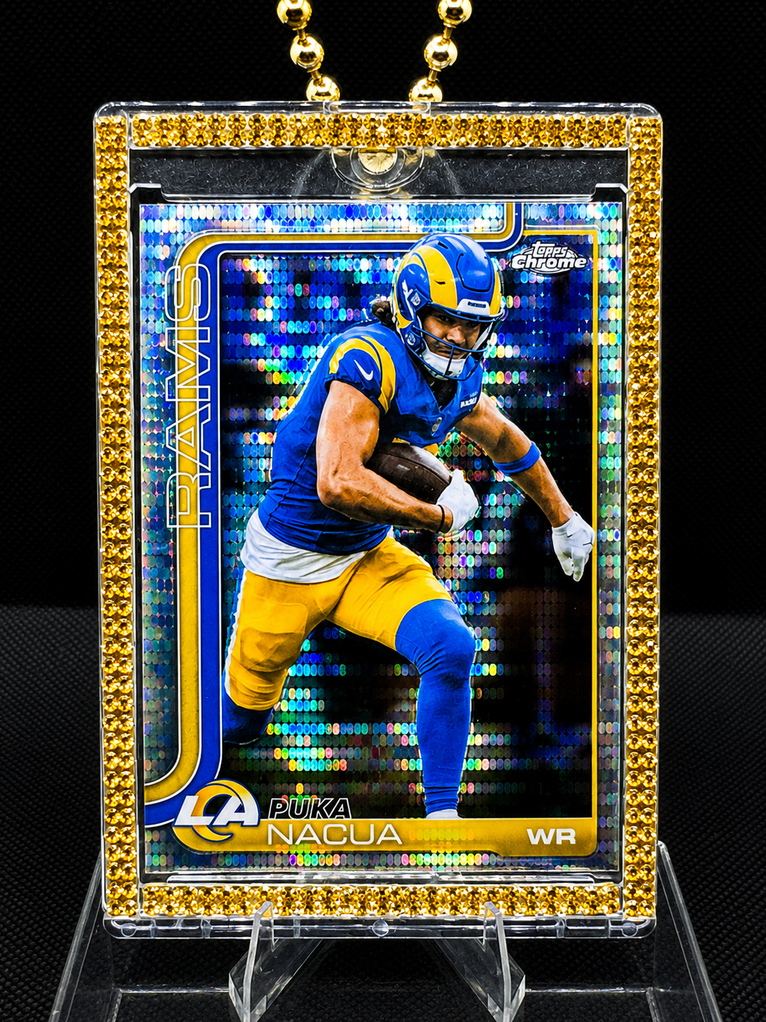 🐏 🏈 LA RAMS Card Hype Chains - Premium Reflective Mix - 12 Pack 🔵 - FREE US SHIPPING